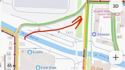 Житель Бишкека предложил временно сделать участок у Asia Mall двусторонним из-за перекрытия улицы Льва Толстого