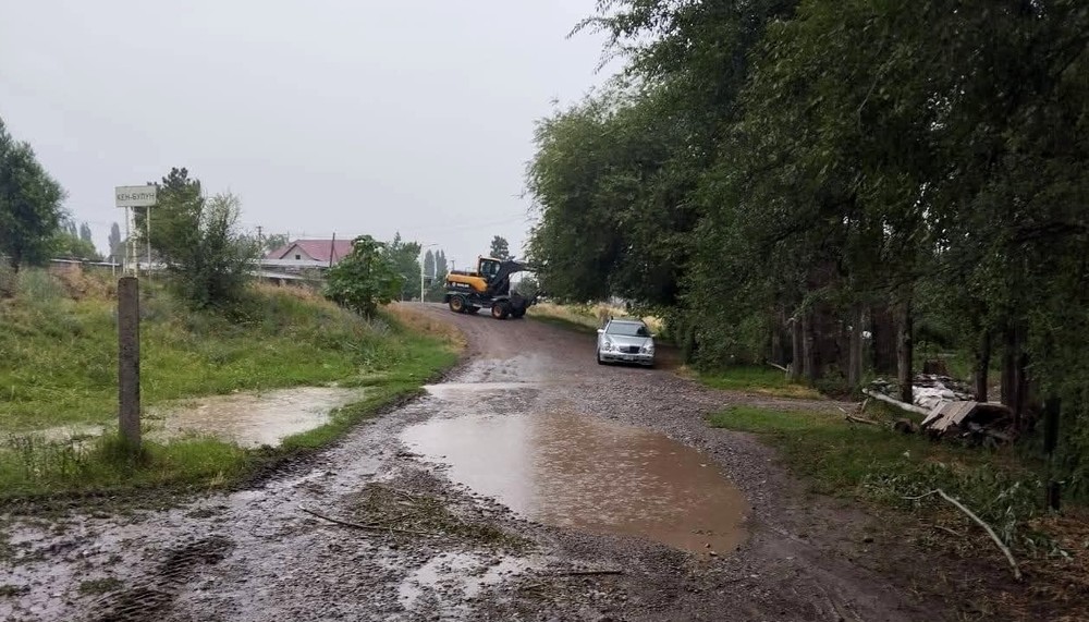 В селе Кең-Булуң завершены работы по очистке территорий, пострадавших от селей