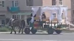 В городе Балыкчы появился новый вид «такси». Видео