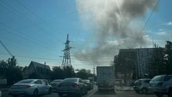 Задымление в районе ТЦ «Таш-Рабат» было из-за пожара на Юнусалиева