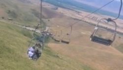 Канатная дорога в Орловке внезапно остановилась, оставив людей на высоте на 3 часа