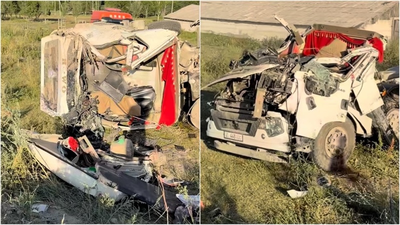 Truck driver killed after cement mixer overturns in Issyk-Kul region