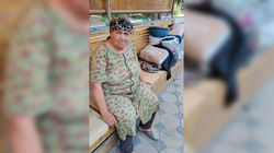 73-летней бабушка живёт и спит на скамейке в сквере Бишкека. Горожанка просит помочь бабушке
