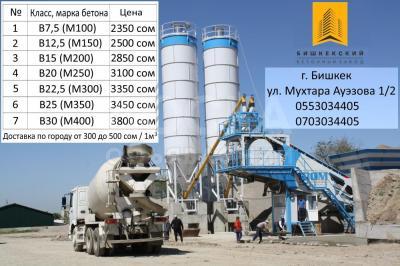 Бетон оптом и в розницу.