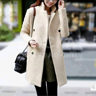 женское весенне-осеннее пальто в корейском стиле из овчины