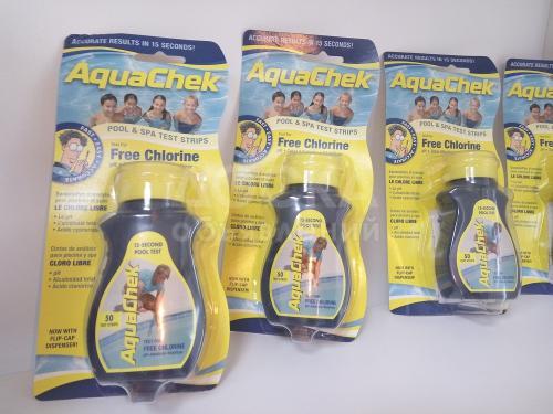 Тестер AquaChek Yellow 4в1 для измерения уровня свободного хлора, рН, общей щелочности и стабилизатора