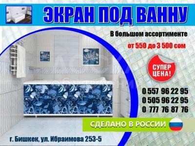 Экран под ванну

В большом ассортименте.

 

Сделано в России.

 

 от 550 до 3500 сом.