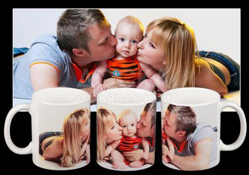 Кружки с Вашими фото, надписью, дизайном!