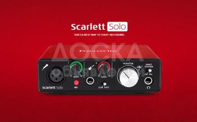 Внешняя звуковая карта Focusrite Scarlett Solo 2nd Gen, новая