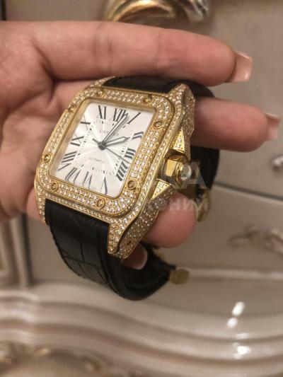 Шикарные часы Cartier Santos 100