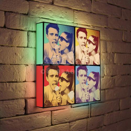 Подарки Лайтбокс с фотографиями