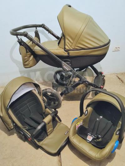 Продаю коляску 3в1 из эко кожи!