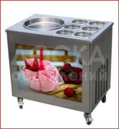 Оборудование для изготовления тайского мороженого.