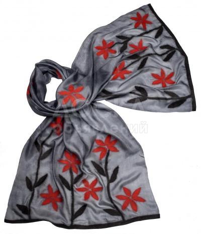 Шарфы из войлока и шелка