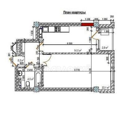 Продаю 1-комнатную квартиру, 51кв. м., этаж - 4/10, кок-жар.