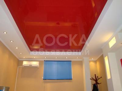 Многоуровневый натяжной потолок в Бишкеке