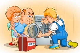 Ремонт бытовой техники-стиральные машин на дому