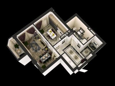 Продаю 1-комнатную квартиру, 51.4кв. м., этаж - 2/10, 12 мкр ул Аалы Токомбаева.