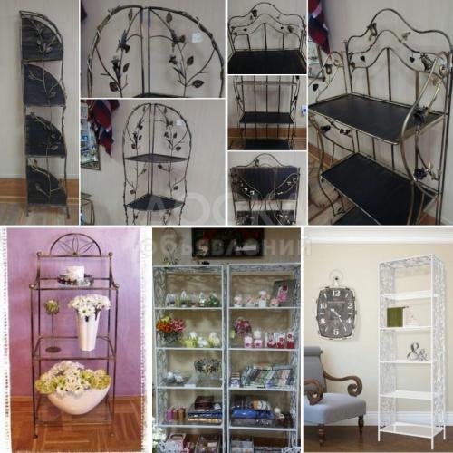 Кованые этажерки и полки