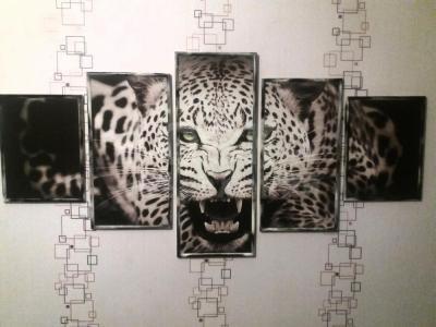 Модульная картина "Леопард"