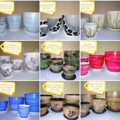 Керамические горшки