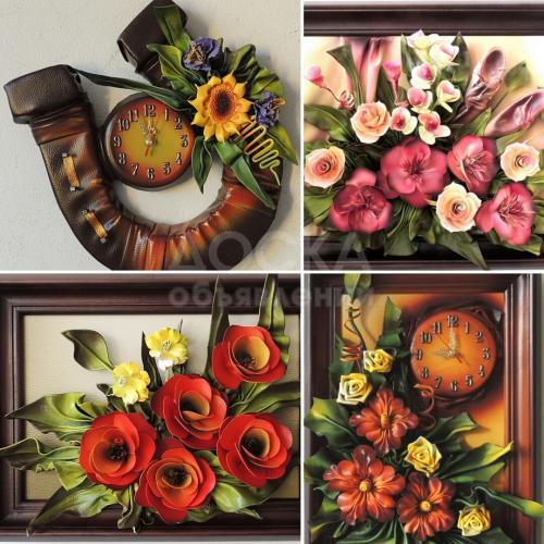 Картины из натуральной кожи, ручная работа. Сделано в Польше.