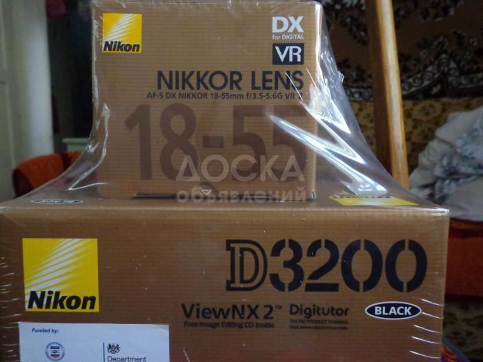 Продаю фотоаппарат Nikon D 32 00 Новый в упаковке 380
