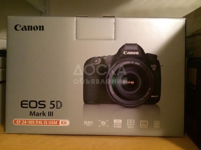 Canon EOS 5D Mark III DSLR камера + EF 24-105 F / 4L IS USM Kit