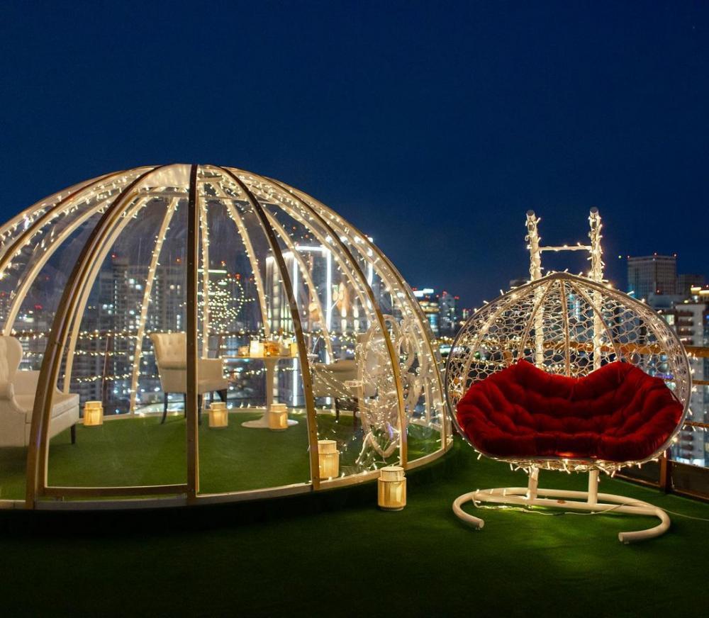 Купол на крыше для романтических свиданий ♥️
