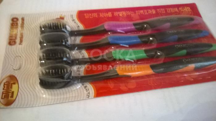 корейские зубные щетки с бамбуковым напылением