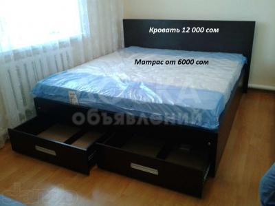 Кровати двуспальные от 11 000 сом!