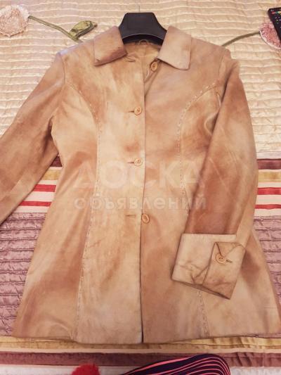 Пиджак-куртка из натуральной кожи