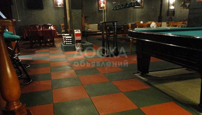 Модульное напольное покрытие. Резиновая плитка