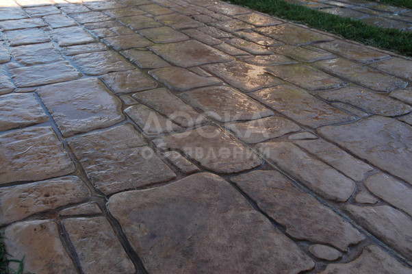 Штампованный декоративный бетон.