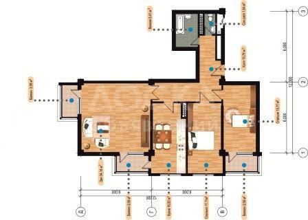 Срочно продаю 3-х комнатную квартиру в 12 мкрн.!