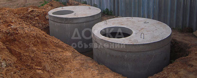 Железобетонные кольца с крышкой.