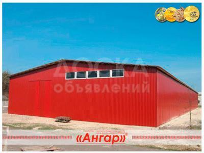 Продажа прямостенных сборно-разборных ангаров  Украина.