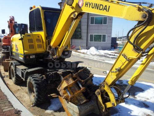 Экскаватор в Бишкеке, Услуги 2 вида колесочного эксковатора в Бишкеке большой маленький