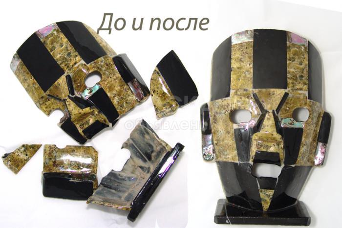 Реставрация, ремонт, склейка стеклянных, керамических и хрустальных предметов