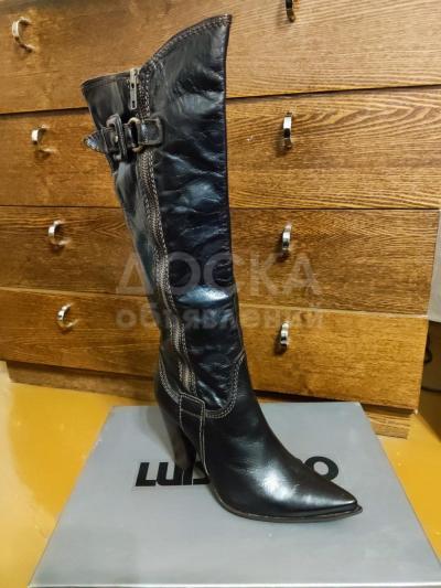 Новые итальянские кожаные высокие сапоги
