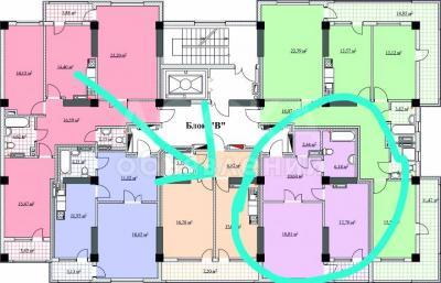 Продаю квартиру 1-ком., 54кв. м., этаж - 8/10, Ул.Токомбаева.