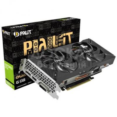 Видеокарта GeForce GTX1660Ti DUAL 6GB GDDR6,192Bit,DVI+HDMI+DP (NE6166T018J9-1160C) NON-LHR