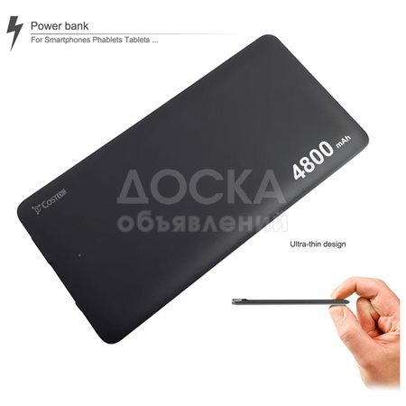 Ультратонкий PowerBank, оригинальный, гарантия 10 дней + доставка