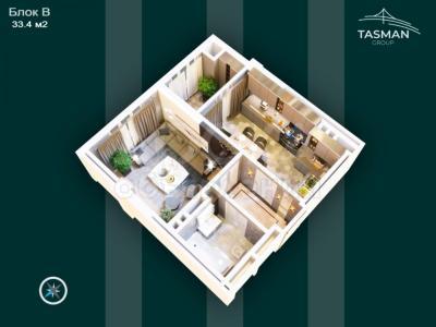 Продаю 1-комнатную квартиру, 33кв. м., этаж - 4/10, Салиева Чкалова.