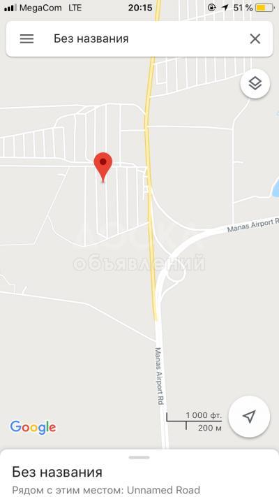 Продаю участок под строительство, 5 соток В стороне Аэропорт Манас ..