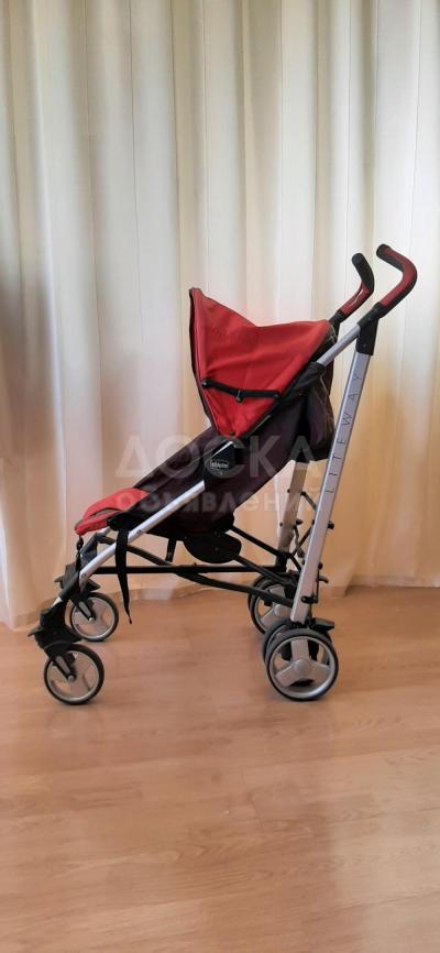 продам прогулочную коляску chicco liteway красного цвета