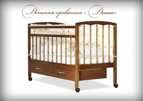 Детская кроватка с ящиками "Диана"