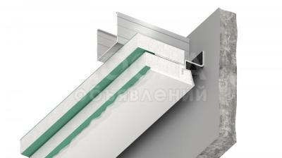 Теневой профиль для гипсокартона (ГКЛ).
Натяжные потолки