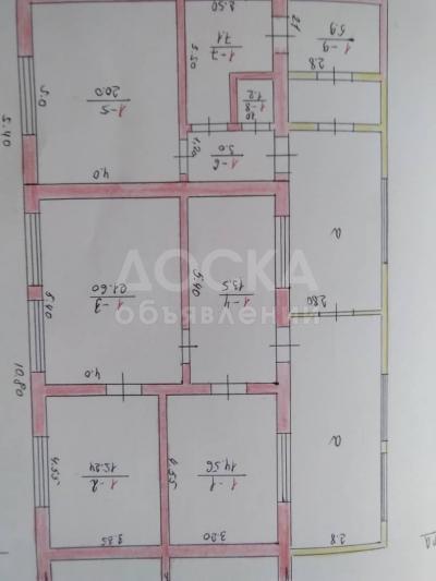 Продаю дом 5-комнатную 100кв. м., этаж-1, 7-сот., стена кирпич, с. Аламедин.