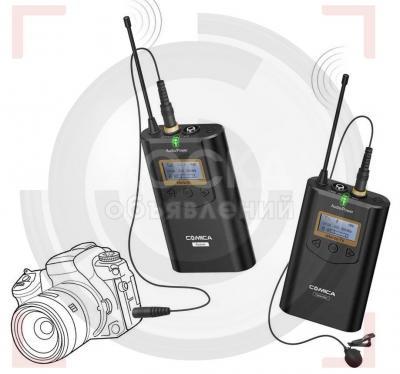 Радиомикрофонная система comica cvm-wm100 с петличным микрофоном